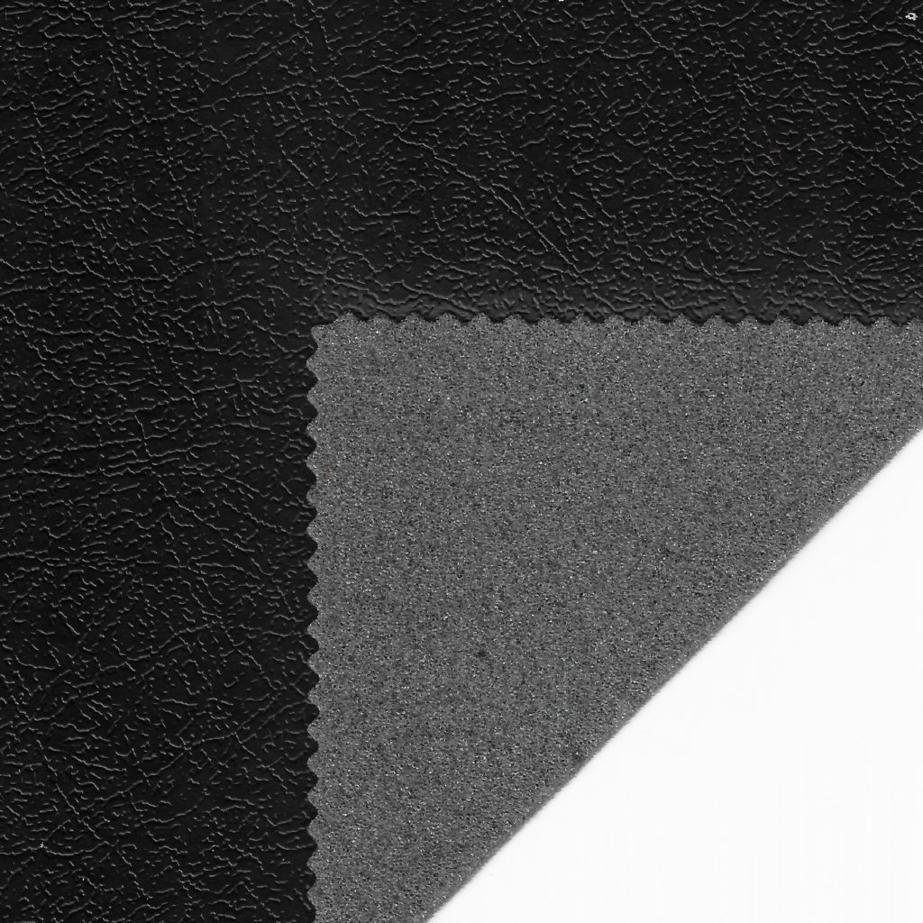 J1823F Black Foamed Backed Leathergrain